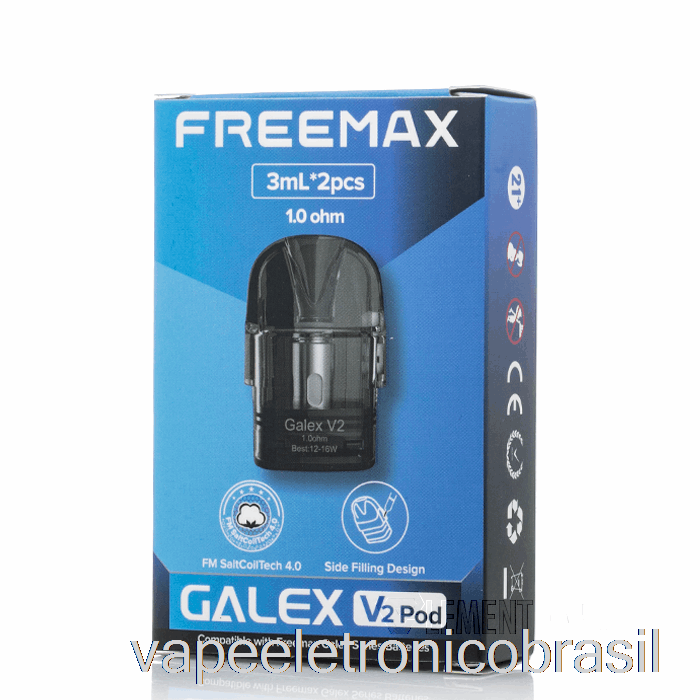 Vape Recarregável Freemax Galex V2 Pods De Substituição 1.0ohm Galex V2 Pods